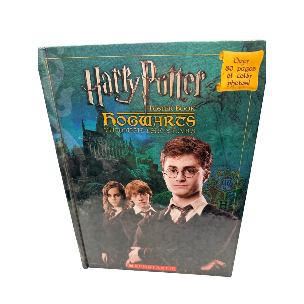 Harry Potter Hogwarts Through the Years Poster Book Scholastic 2007 First Print